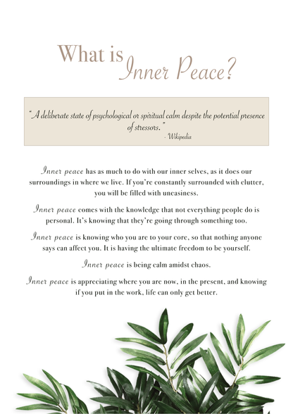 FREE Journey to Inner Peace Journal